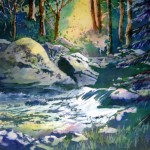 Sharon Rapp, Sanctuary, Watercolor Poured