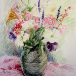 Christine Turnbull, Summer Flowers, Colored Pencil