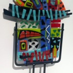 Linda Sattler, Celebrate 1, fused glass