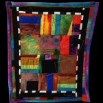 Joan Rigal, Village Square, art quilt
