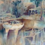 Betty Jean Jacobson, Awaiting Dreams, watercolor