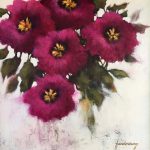 Kathy Funderburg, Hot Pinks, acrylic