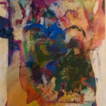 Kay Weprin, Rectangle Outburst, oil pastel