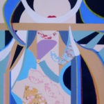 Mary McColough, Kabuki, mixed media