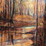 Sue Ann Ladd, Autumnal Glow, oil on copper