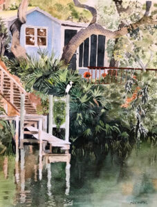 Kay Kocher; Horseshoe Cove, Florida; watercolor