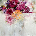 Kathy Funderburg, Soft Floral, acrylic on canvas