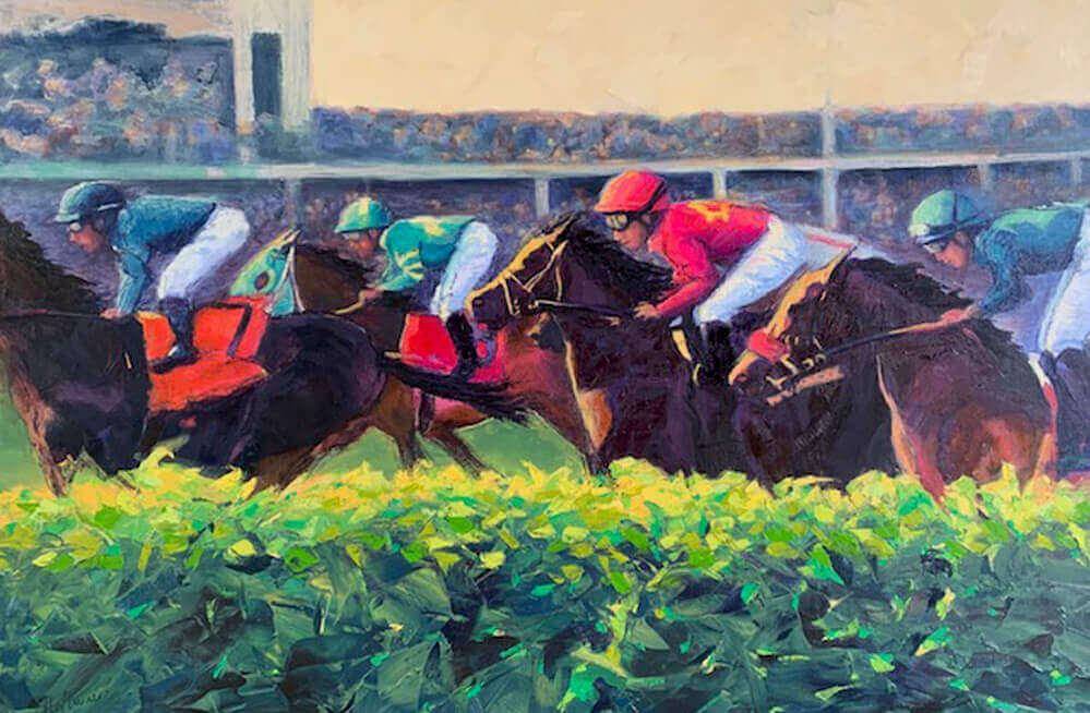 Brenda Hofbauer, Derby Day, oil