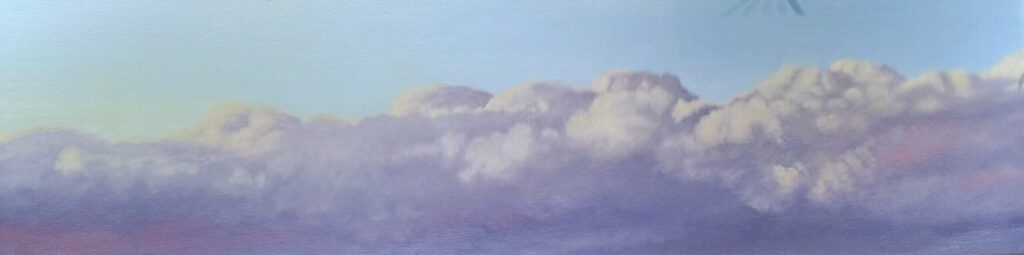 Lanna Pendleton Hall, Cloudscape, oil on canvas