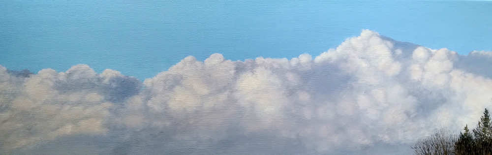 Lanna Pendleton Hall, Clouds, oil on canvas