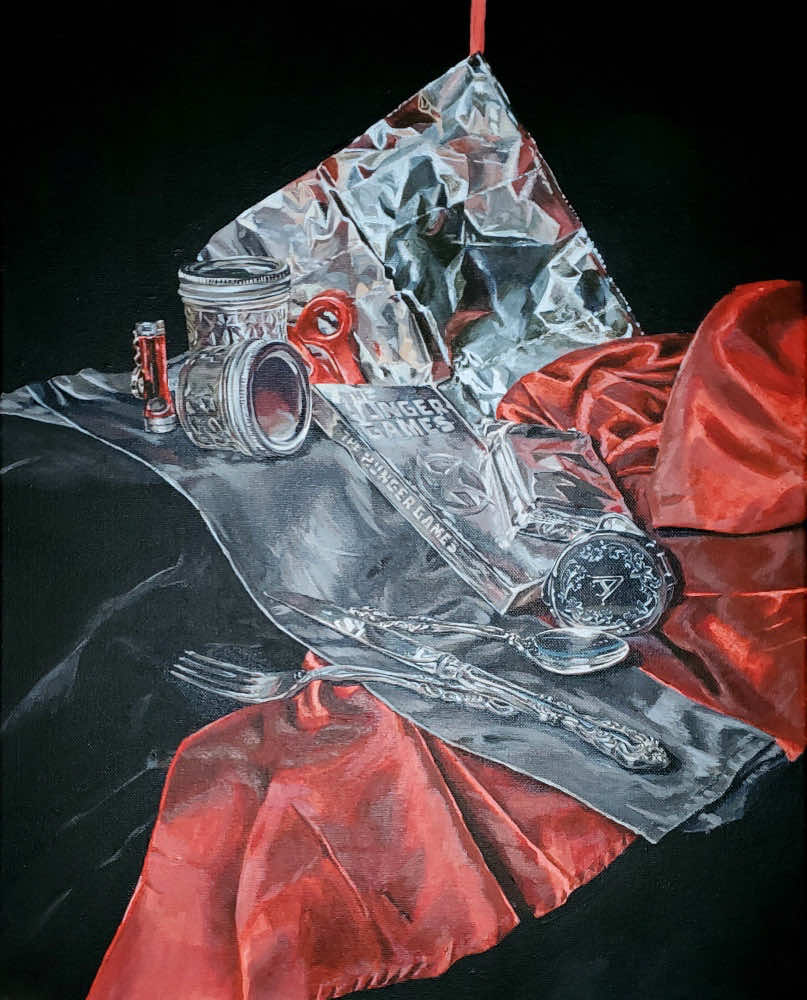 Anastasia Wagner, Shiny Things, acrylic on canvas